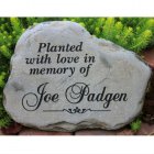 A Custom Engraved Garden Memorial Stone - MEDIUM Personalized