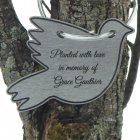 Tree Charm - DOVE Shaped "Charmlet." Personalized