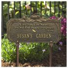Dragonfly Nature Poem Garden Marker. Personalized