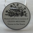 Tree Charm - ROUND. "Summer Flowers" - Personalized