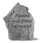 Planted As a Living Memorial/Tree Dedication Stone