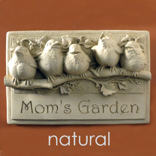 Baby Birds Plaque - Mom's Garden - Click Image to Close