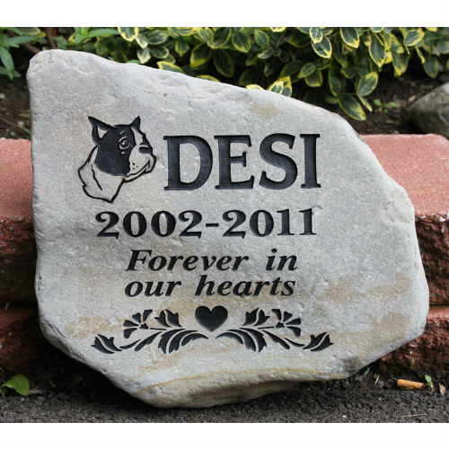 Custom Pet Garden Memorial Stone. Personalized - Click Image to Close