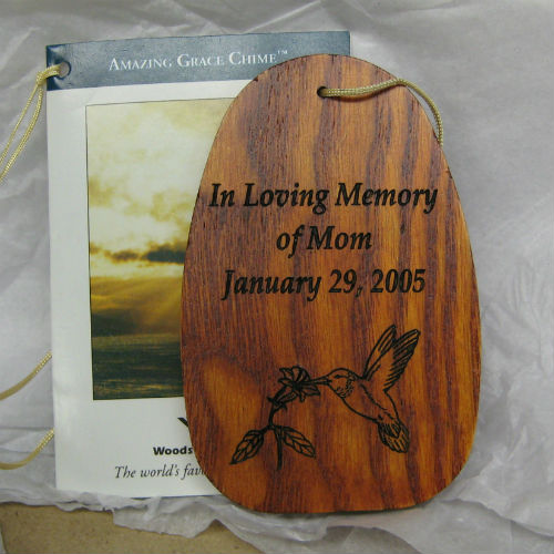 Medium "THOSE WE LOVE" Amazing Grace Chime - Personalized - Click Image to Close