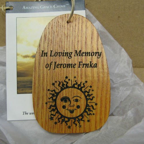 Medium "WHEN SOMEONE YOU LOVE" Amazing Grace Chime. Personalized - Click Image to Close