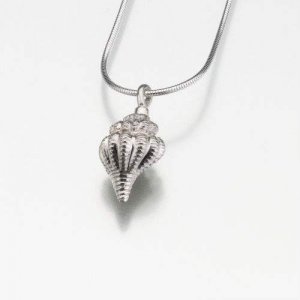 Conch Shell Cremation Jewelry - Sterling Silver (NEW)