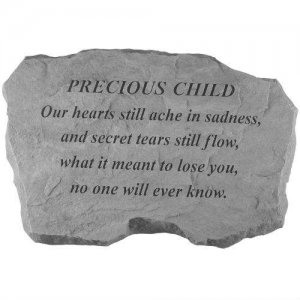 Precious Child "Our Hearts" Memorial Stone