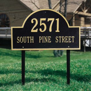 Arch Marker Estate Size Lawn Marker. Personalized