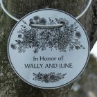 Tree Charm - ROUND. "Blooming Gardens" - Personalized