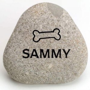 Pet Garden Memorial Stone, Small. Personalized