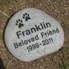 Pet Garden Memorial Stone, Large. Personalized