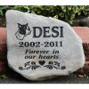 Custom Pet Garden Memorial Stone. Personalized