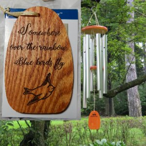 Medium "SOMEWHERE OVER THE RAINBOW BLUE BIRDS FLY." Personalized