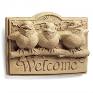 Sunshine Birds Welcome Plaque