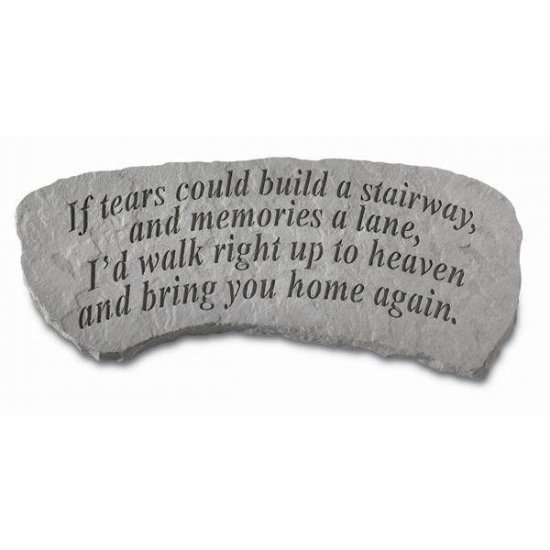 If Tears Could Build a Stairway Garden Memorial Bench, Small - Click Image to Close