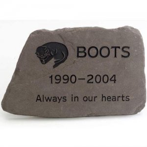 Pet Memorial Lilac Flagstone (12"x12"). Personalized