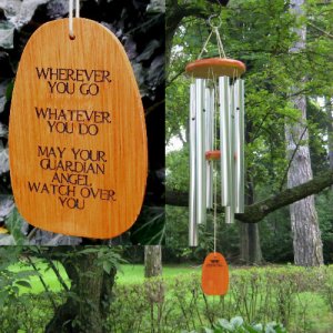 Medium "GUARDIAN ANGEL" Amazing Grace Wind Chime - Personalized