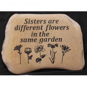 Custom Engraved Garden Stone. Personalized