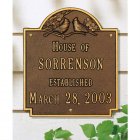 Cardinal Anniversary - Wedding House Plaque. Personalized