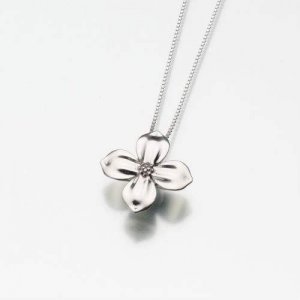 Dogwood Blossom Cremation Jewelry - Sterling Silver (NEW)