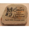 Custom Pet Garden Memorial Stone. Personalized