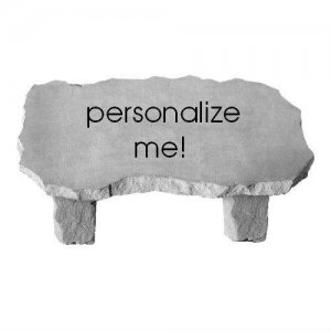 Personalized Garden Bench, Large