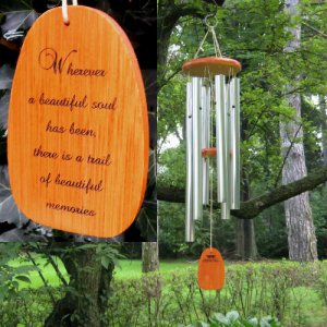 Medium "A BEAUTIFUL SOUL" Amazing Grace Chime. Personalized