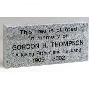 Georgia Gray Granite Marker - Medium. Personalized