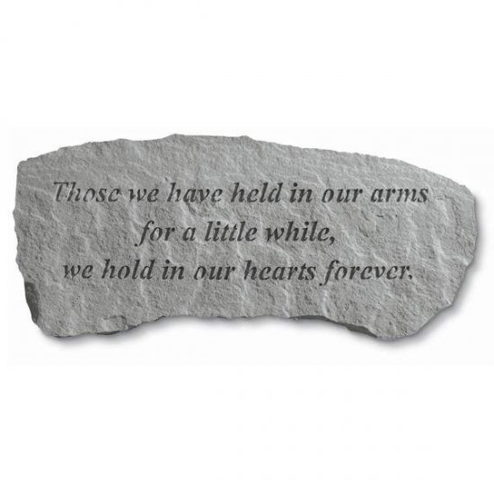 Those We Have Held In Our Arms Garden Memorial Bench - Click Image to Close