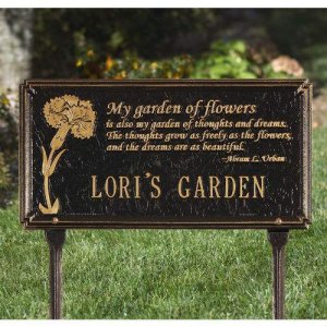 Dianthus Garden Memorial Marker. Personalized