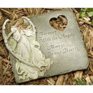 Always in our Hearts Angel Garden Memorial Stone (BEST SELLER)