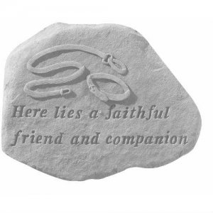 Faithful Friend and Companion Garden Memory Stone