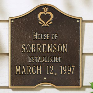 Pennsylvania Dutch Anniv-Wedding House Plaque. Personalized