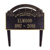 Rainbow Bridge Garden Pet Memorial Marker. Personalized