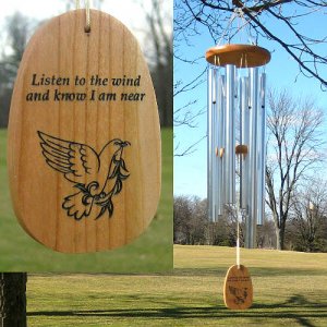 Medium "LISTEN TO THE WIND" Amazing Grace Chime (A FAVORITE!)