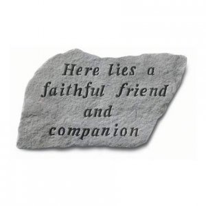 Faithful Friend and Companion Garden Stone