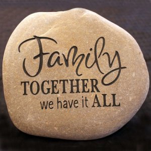 A Custom Engraved Garden Memorial Stone - SMALL Personalized