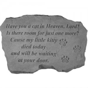 Have You A Cat in Heaven Garden Stone