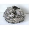 Angel Dog - Metallic Pet Urn, Medium. Can Be Personalized