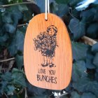 Medium "LOVE YOU BUNCHES" Wind Chime. Personalized