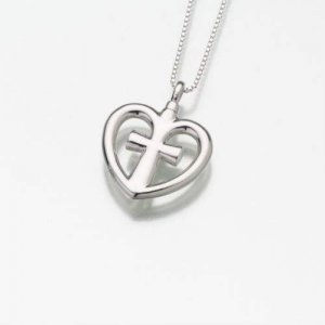 Love Cross Cremation Jewelry - Sterling Silver (NEW)