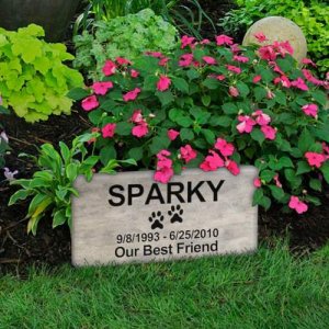 Dolomitic Stone Memorial Marker. Personalized