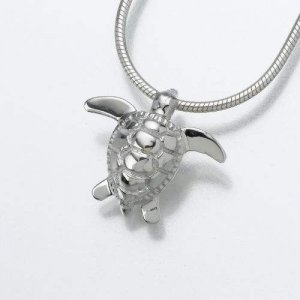 Sea Turtle Keepsake Cremation Jewelry - Sterling Silver