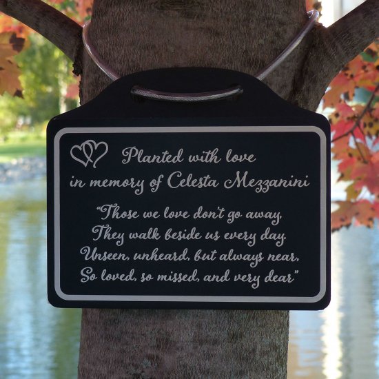 Tree Charm - Those We Love Tree Memorial Marker. Personalized - Click Image to Close