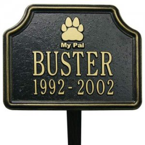 My Pal Pet Memorial Marker. Personalized