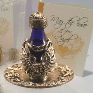 Angel Wings Tear Bottle & FREE Matching Tray - SILVER