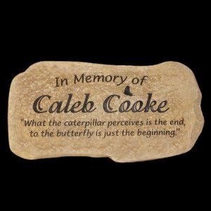 A Custom Engraved Garden Memorial Stone - EXTRA LRG Personalized