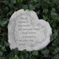 Love Leaves a Memory Garden Stone