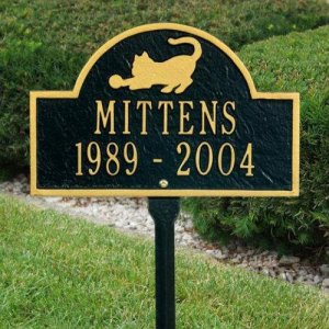 Playful Cat Memorial Marker. Personalized