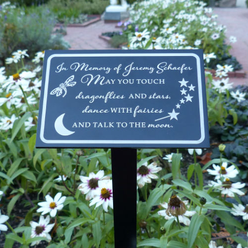 May You Touch Dragonflies... Personalized Garden / Tree Marker - Click Image to Close